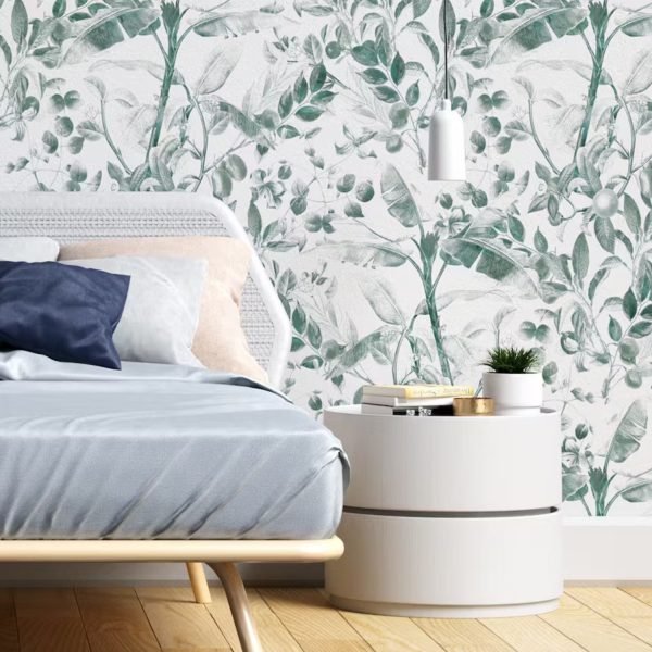 Papier Peint Feuillage Vert