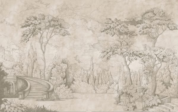 Papier peint Paysage Champêtre