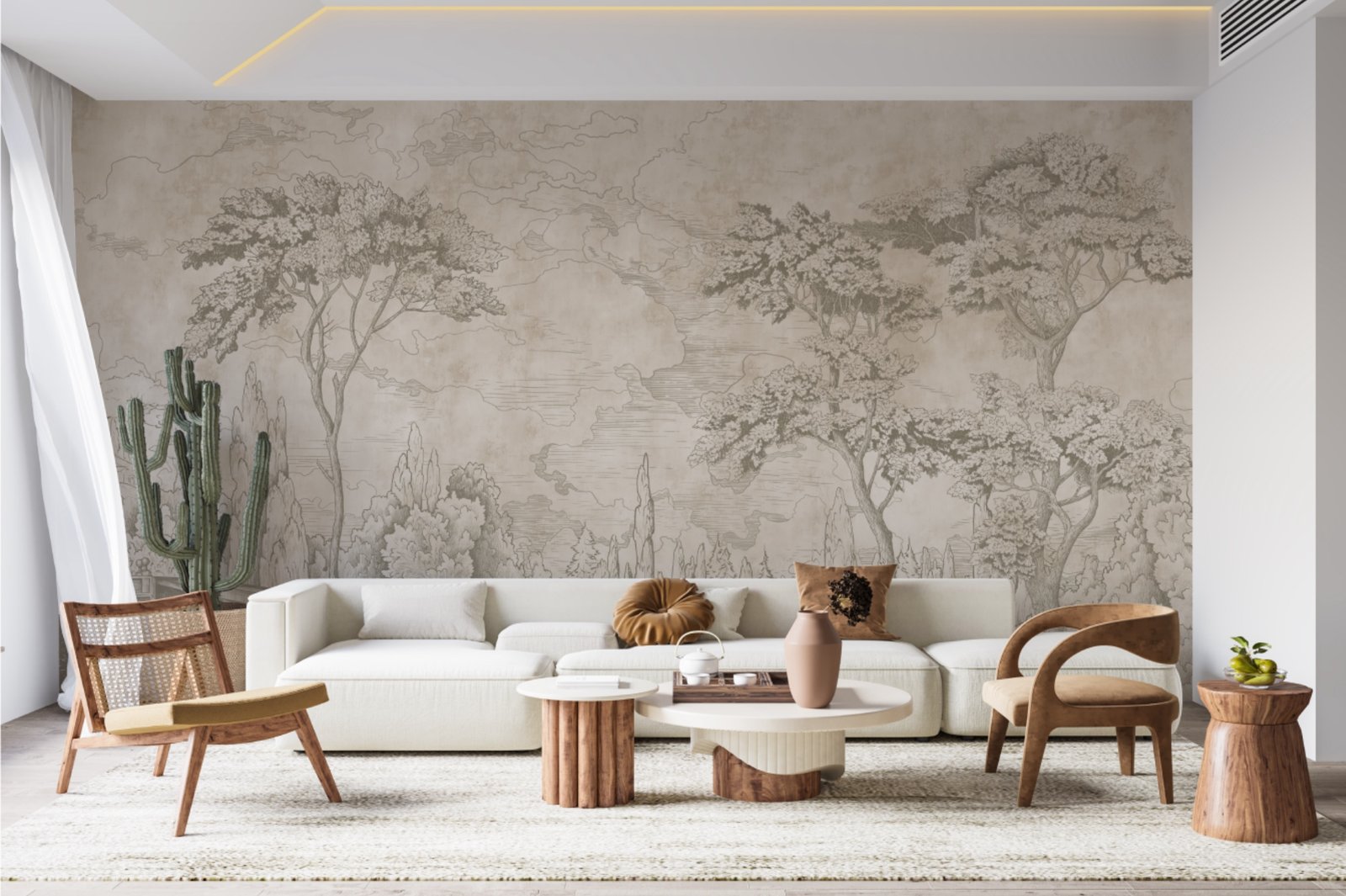 Papier peint Paysage Champêtre