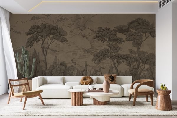 Papier peint Paysage Champêtre