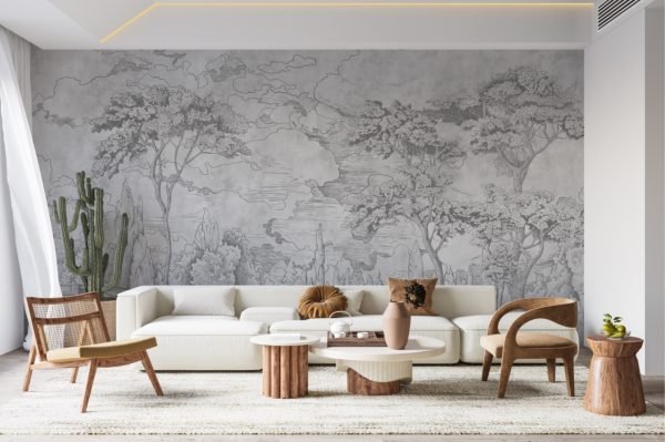 Papier peint Paysage Champêtre