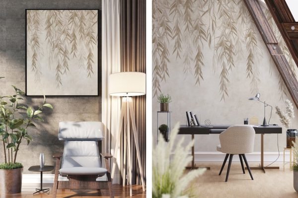 Papier peint Rideau de Lierre