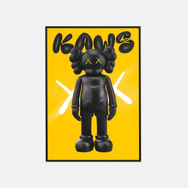 TAB00044-POSTER Yellow Kaws