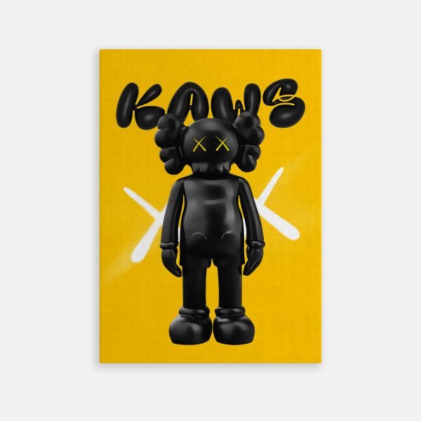 TAB00044-TOILE Yellow Kaws