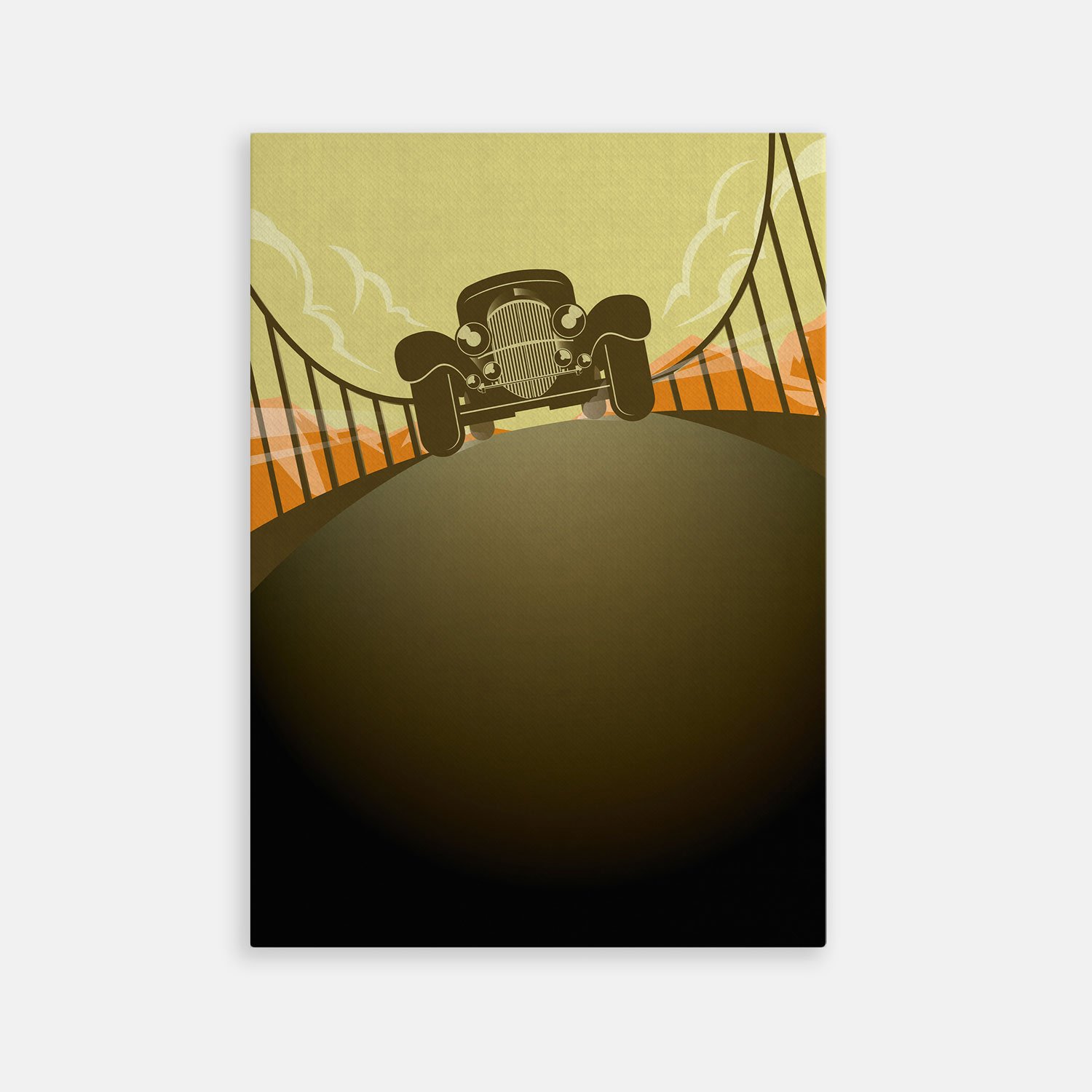 TAB00162-TOILE Vintage Car