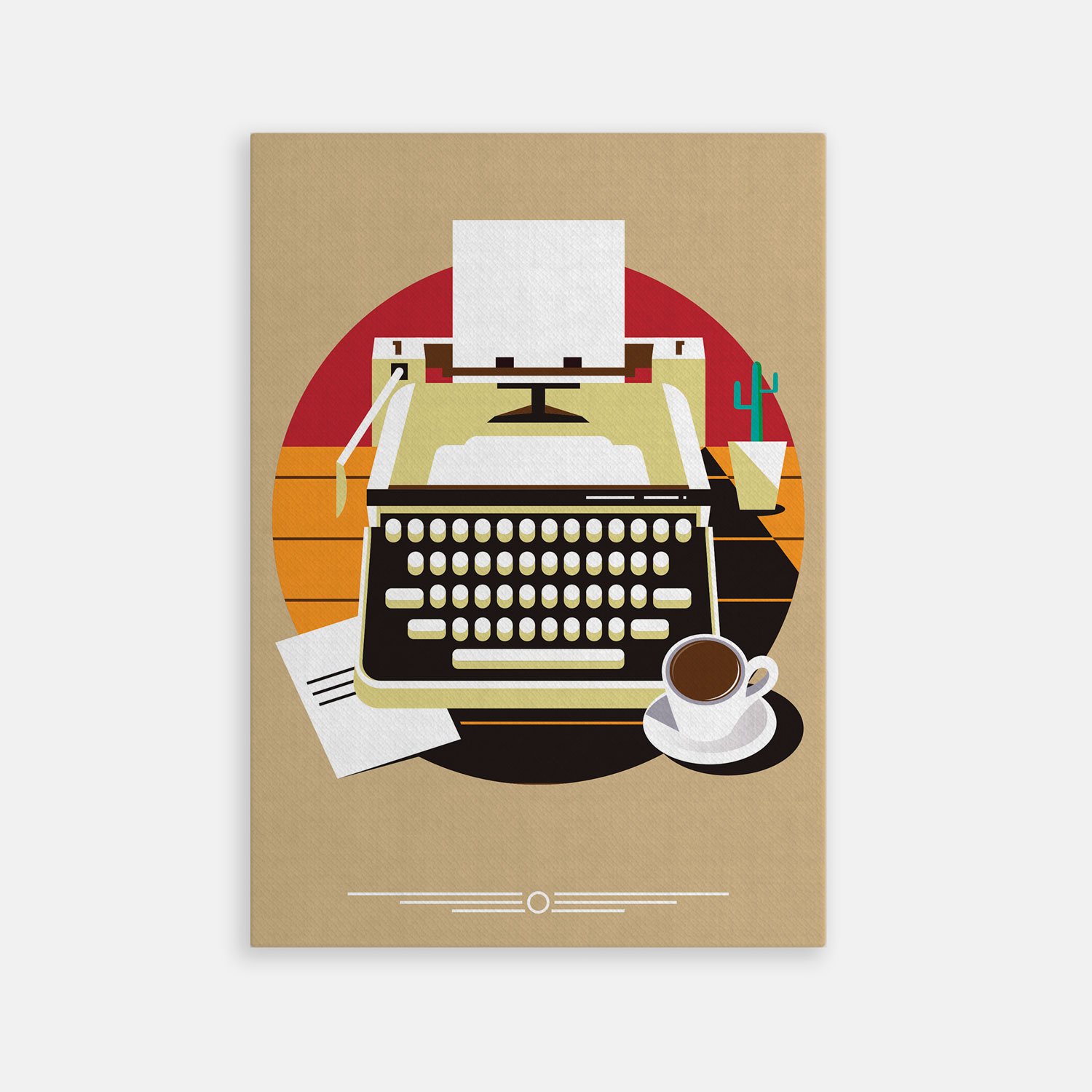 TAB00168-TOILE Typewriter