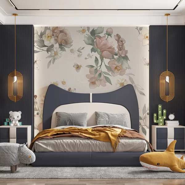 Papier Peint Floral Pastel