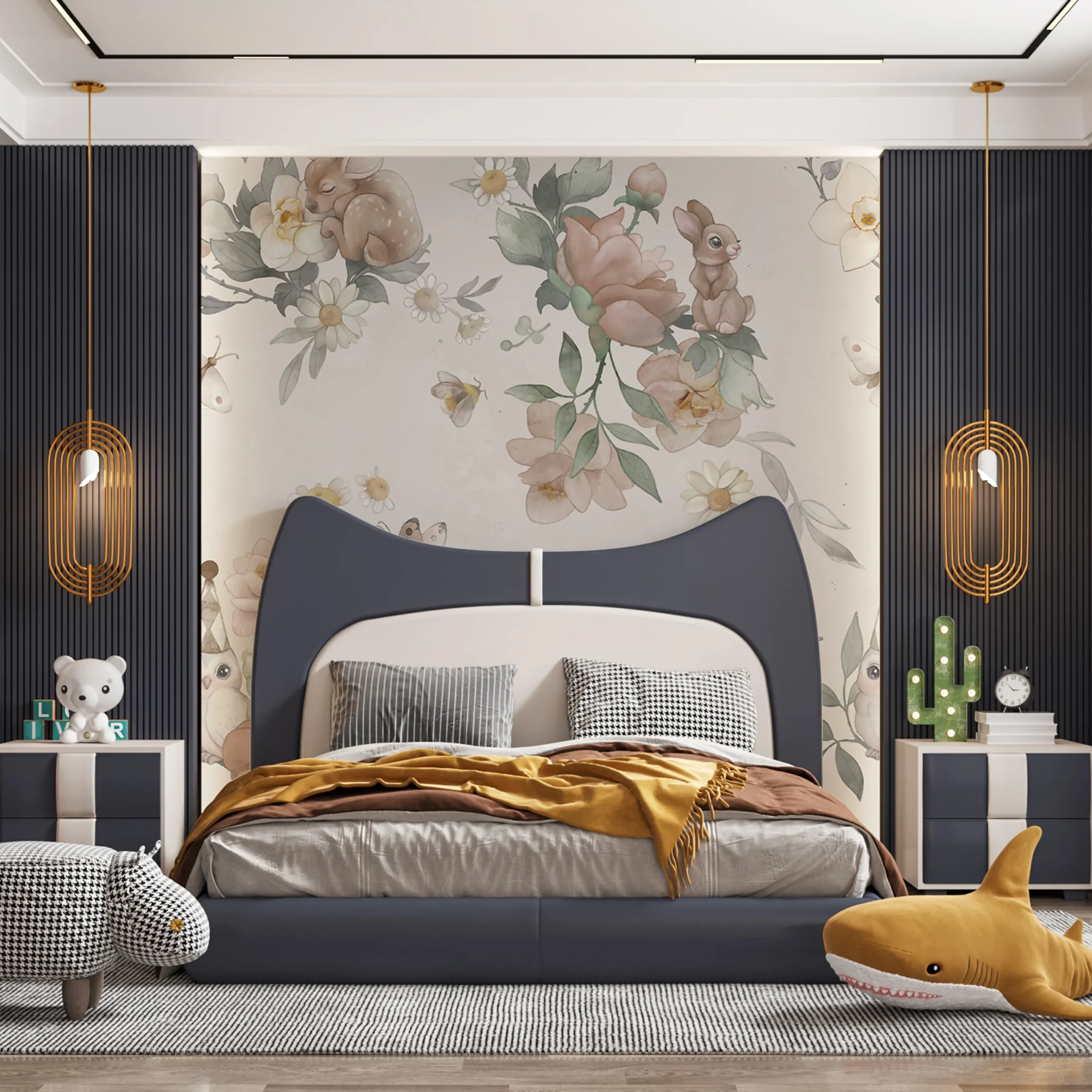 Papier Peint Floral Pastel