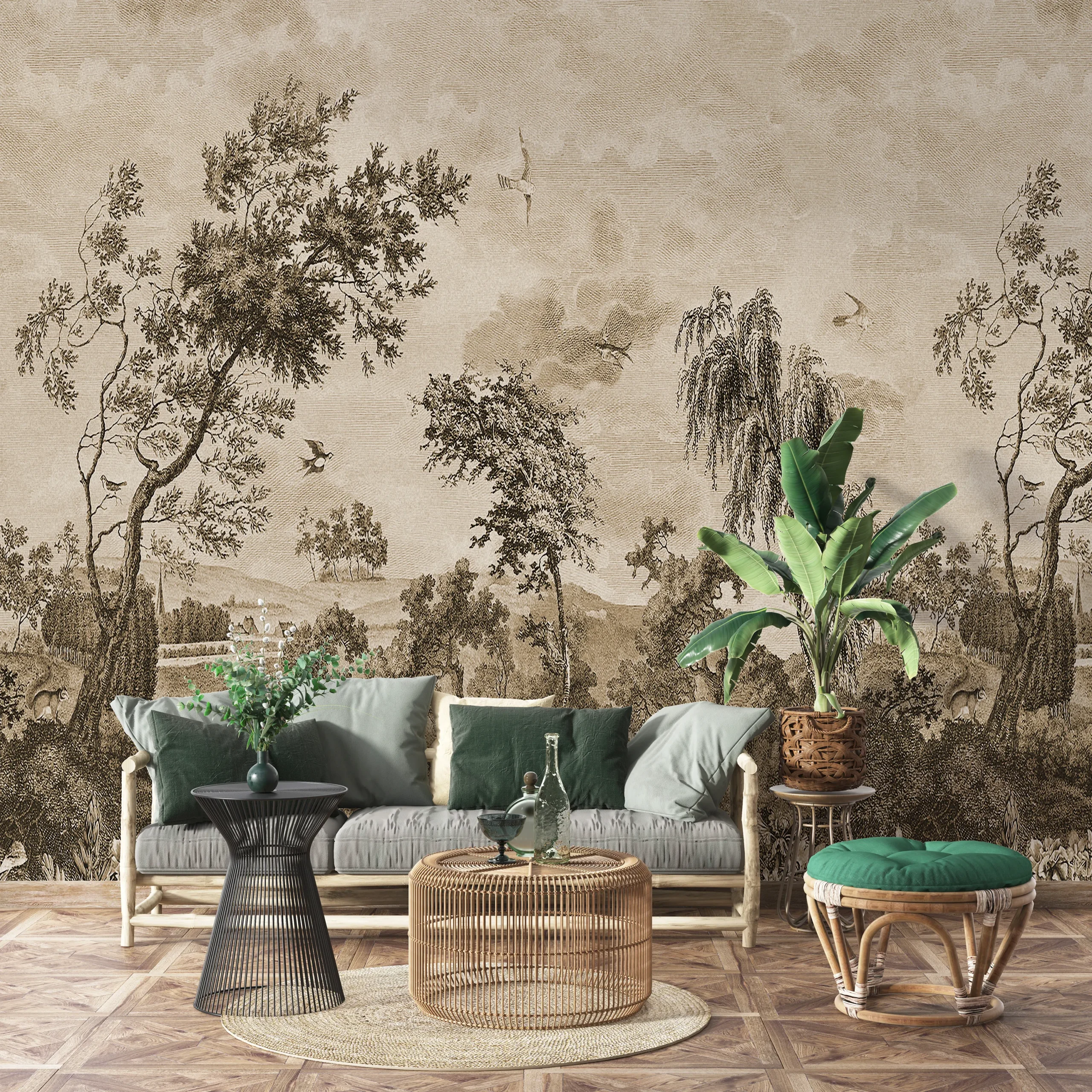 PP00014-WEB (1) Papier peint Forêt d'Antan