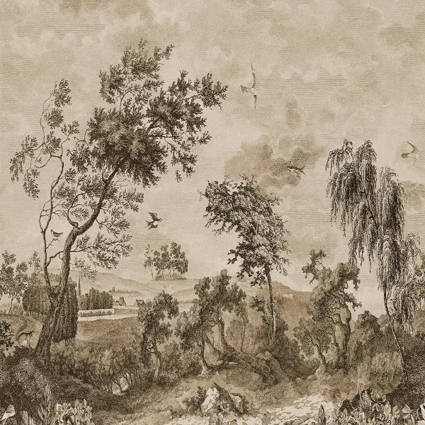 Papier peint Forêt d'Antan
