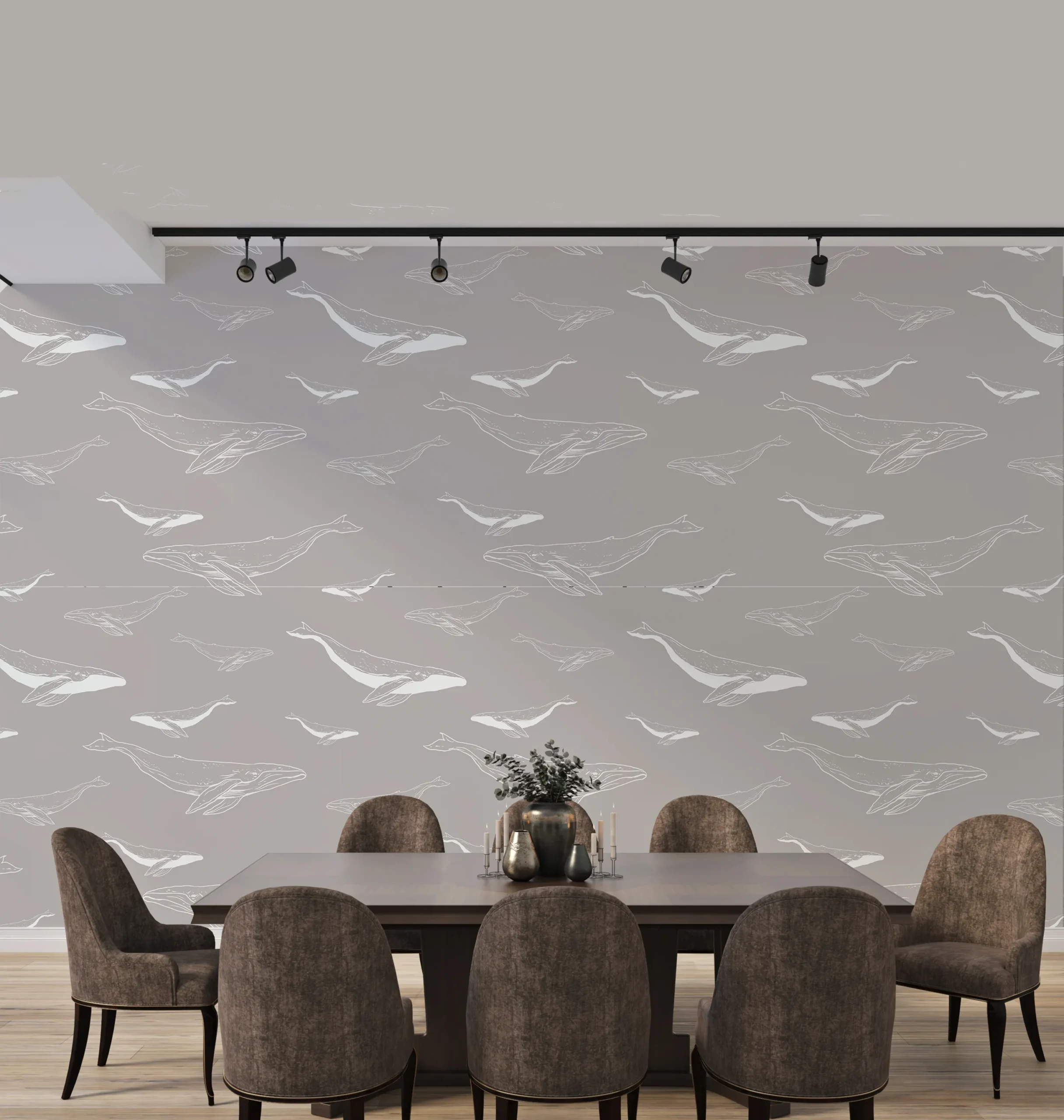 PP00015-WEB (1) Papier peint Baleines en vol