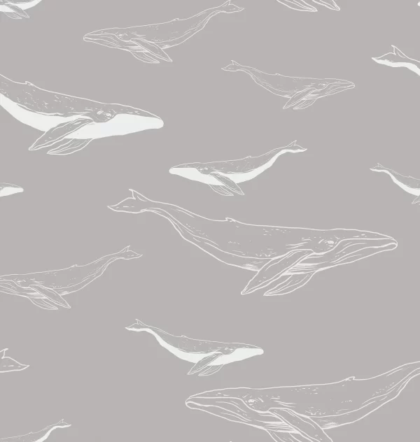 PP00015-WEB Papier peint Baleines en vol