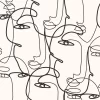Papier Peint Motif Visage