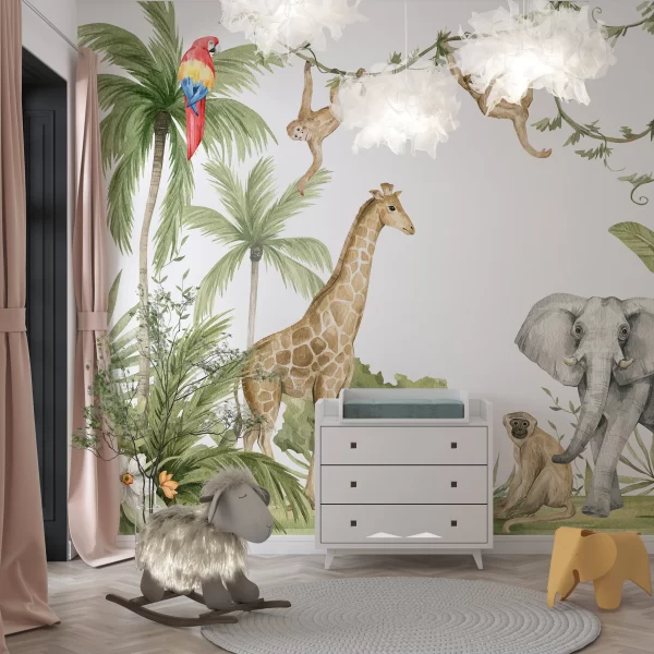 PP00077-WEB Papier Peint Jungle Enfants 2