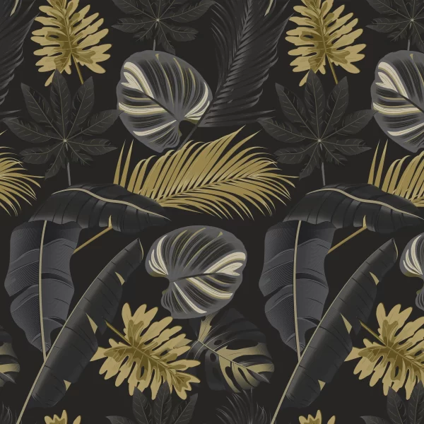 Papier Peint Motif Feuille Palmier 2