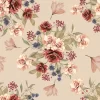 Papier Peint Vintage Floral Beige