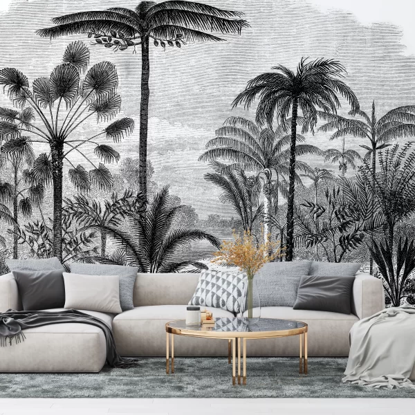 Papier Peint Vintage Jungle 2