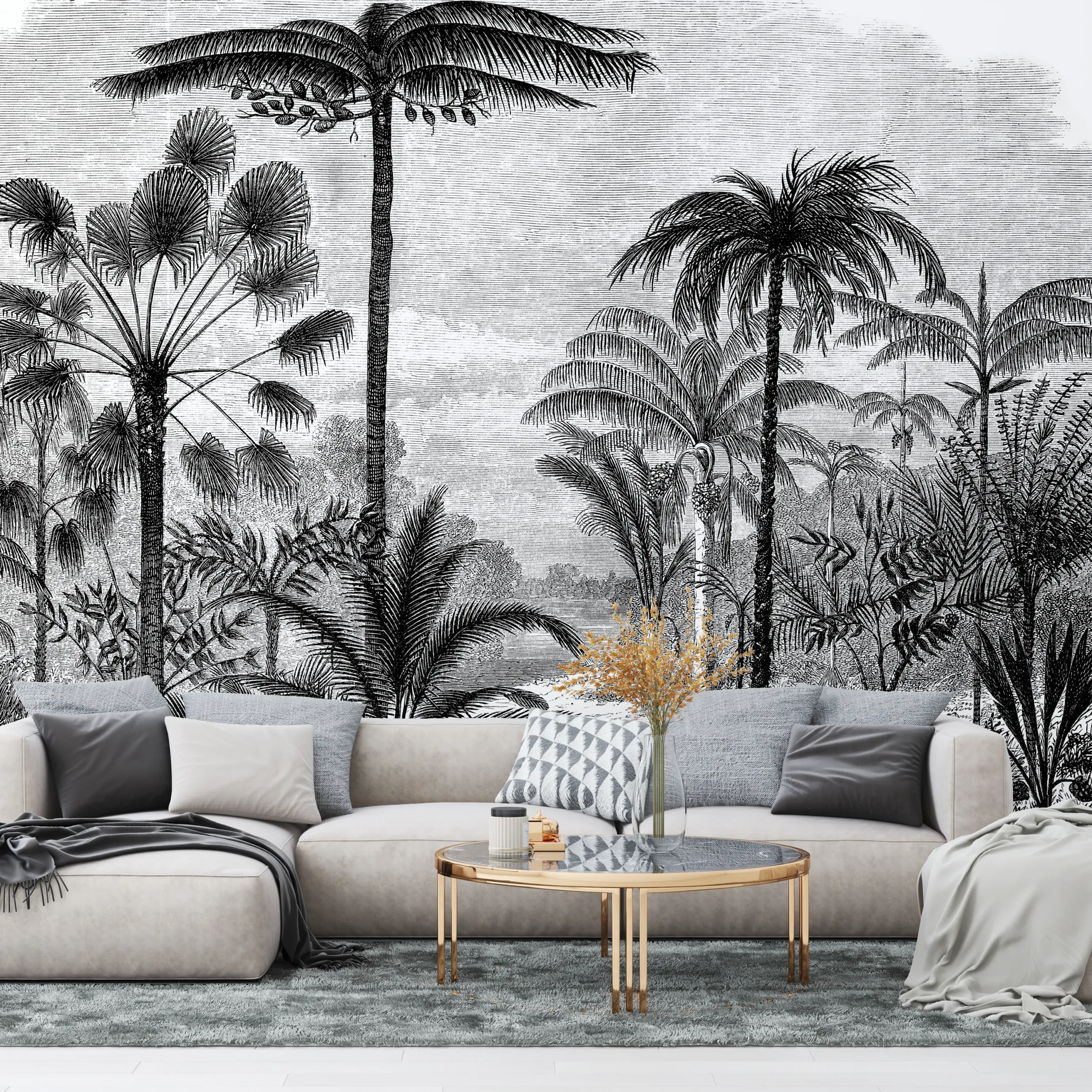 Papier Peint Vintage Jungle 2