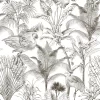 PP00096-WEB2 Papier Peint Jungle Noir et Blanc 2
