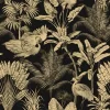 Papier Peint Jungle Doré 2