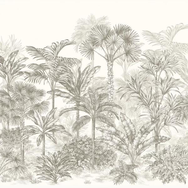 Papier Peint Vintage Palmier