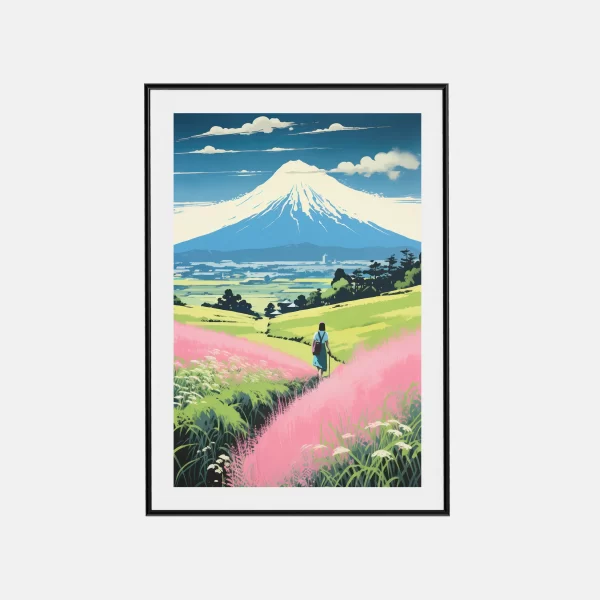 Marcher Vers Montagne Fuji