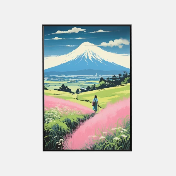 Marcher Vers Montagne Fuji