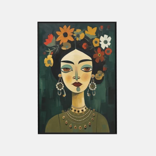 Portrait Floral Abstrait