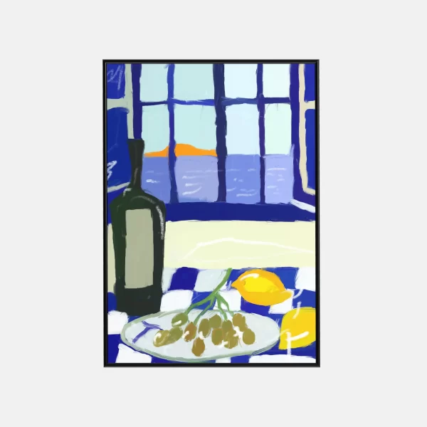 Vue par Fenêtre Bleu