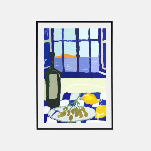 Vue par Fenêtre Bleu