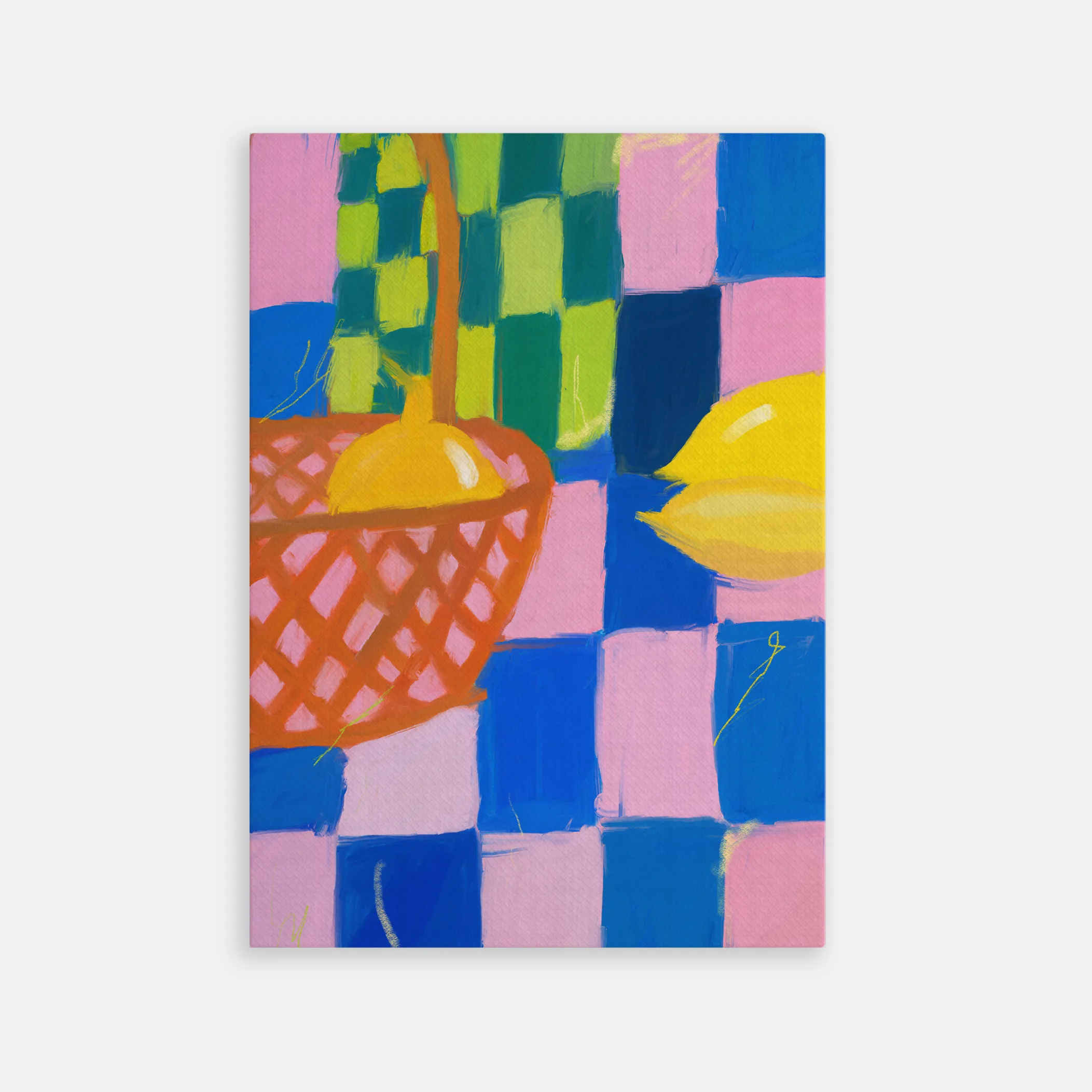 Citron et Panier Coloré