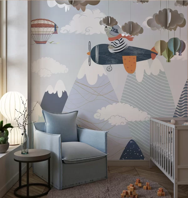 Papier Peint Ours Pilote Avion