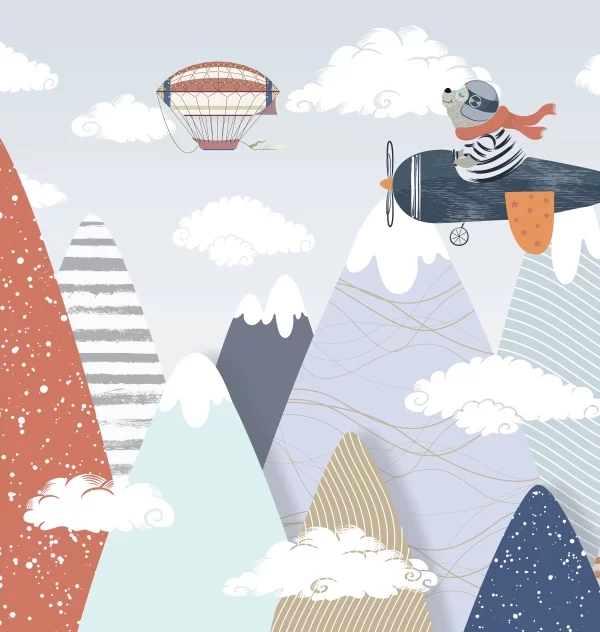 Papier Peint Ours Pilote Avion