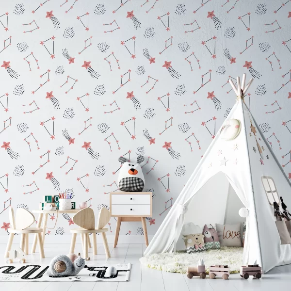 PP00065-WEB Papier Peint Étoiles