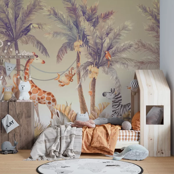 PP00076-WEB2 Papier Peint Jungle Enfants