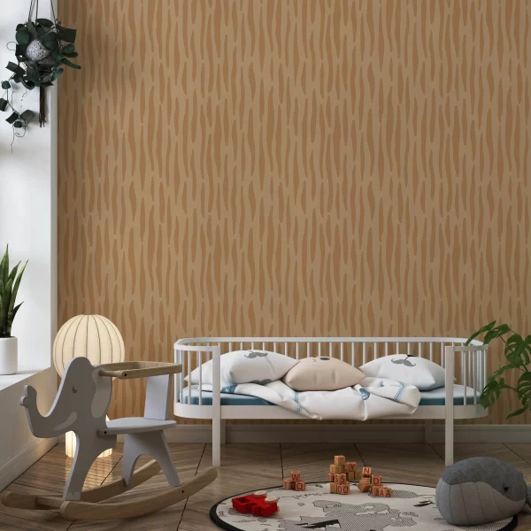 PP00099-WEB Papier Peint Zebre Rayures Beige