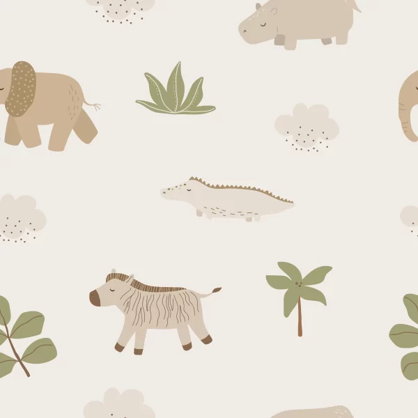 Papier Peint Motif Animaux 3