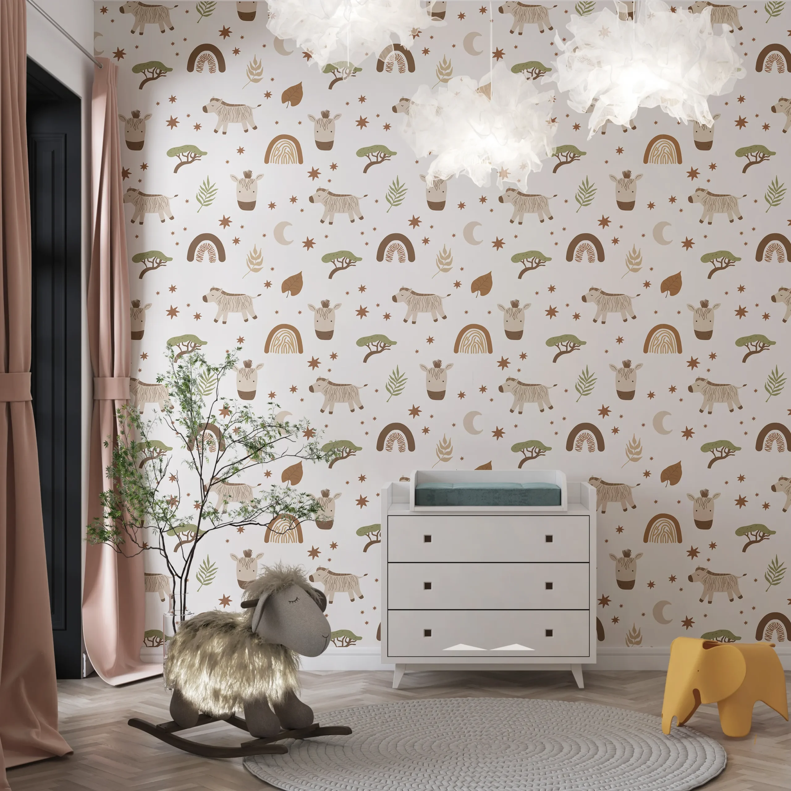 Papier Peint Motif Animaux 6