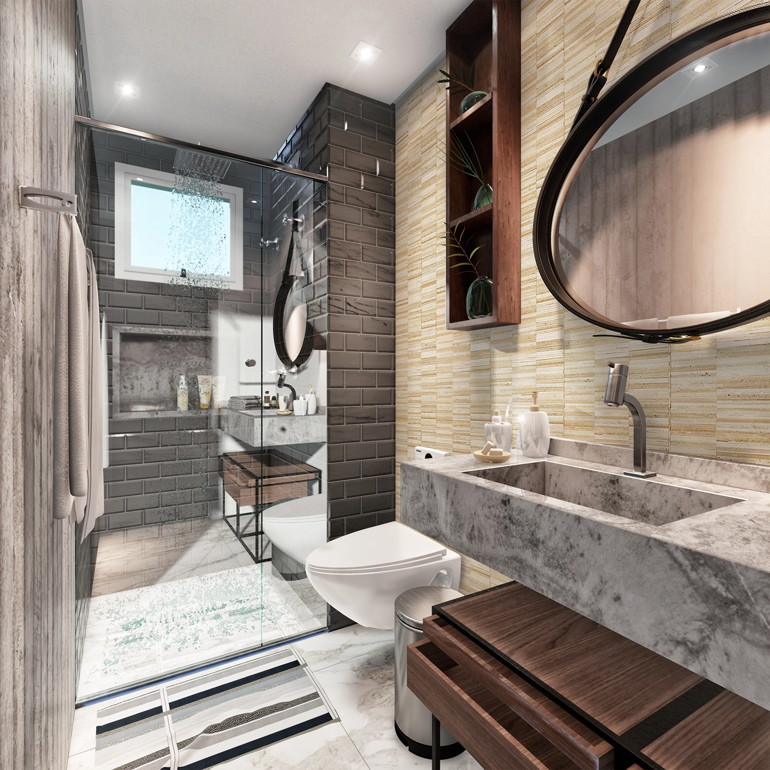 PP00119-WEB Papier Peint Pierre Décorative 3