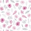Papier Peint Motif Fleurs Aquarelles