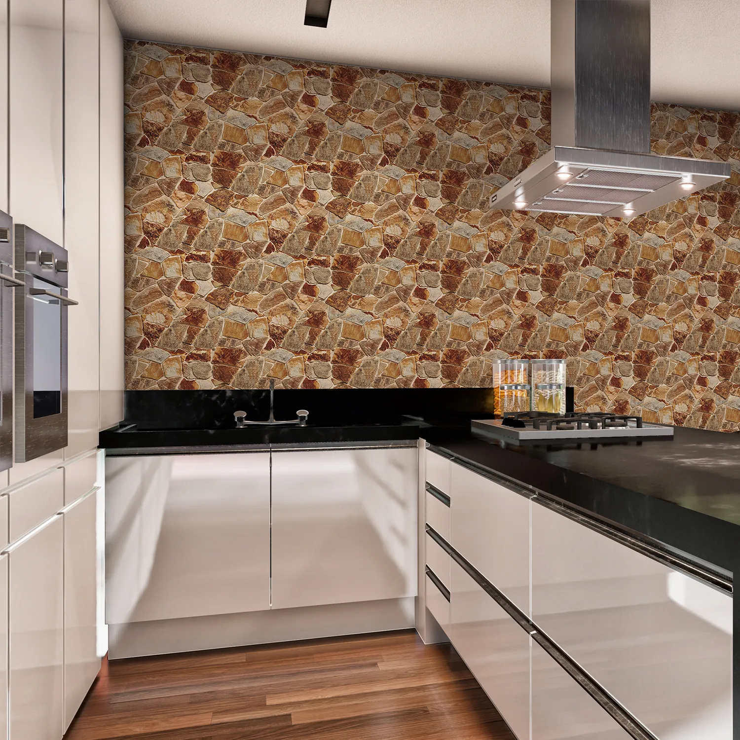 PP00121-WEB Papier Peint Pierre Décorative 4