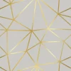 PP00136-WEB Papier Peint Motif Géométrique Doré