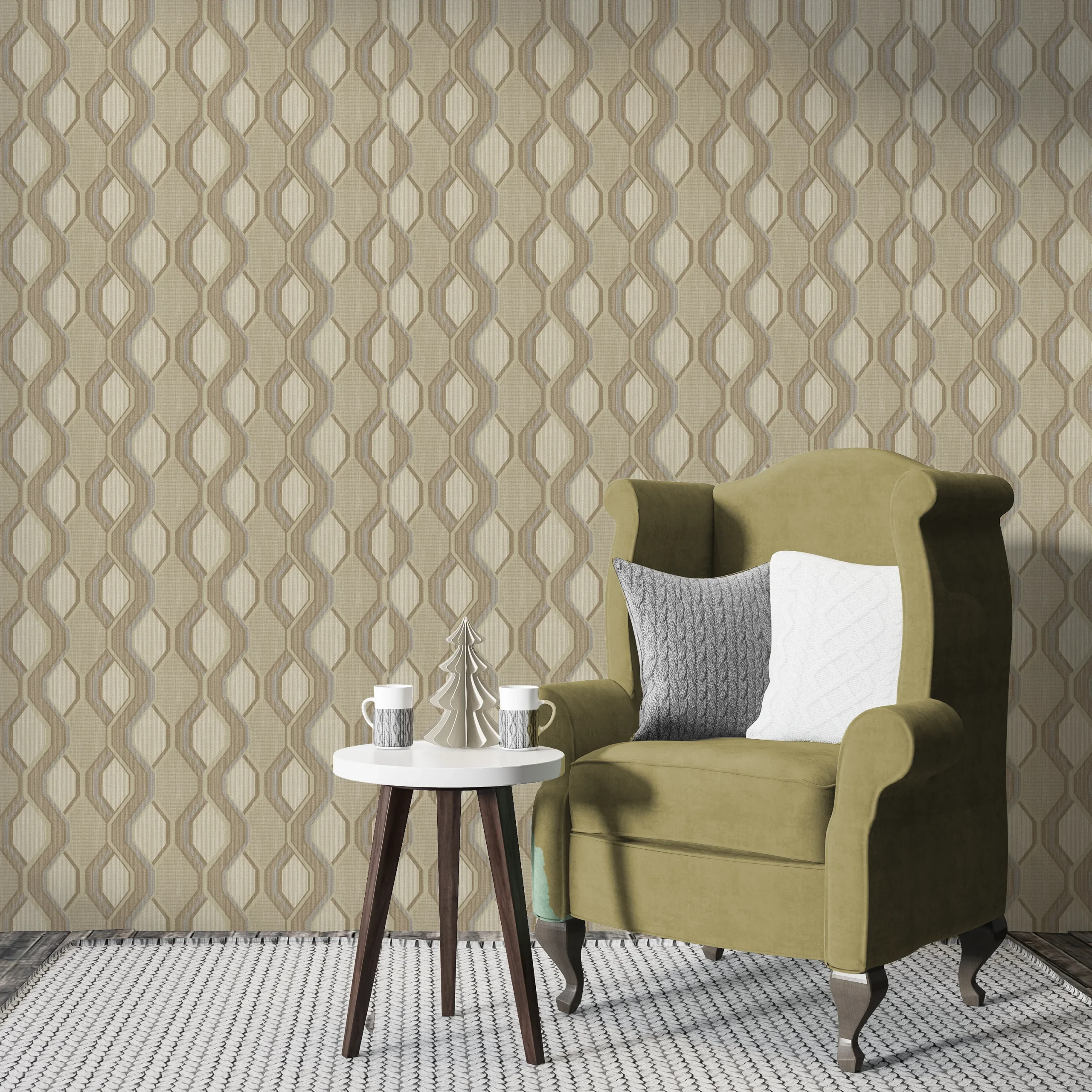 Papier Peint Motif Géométrique