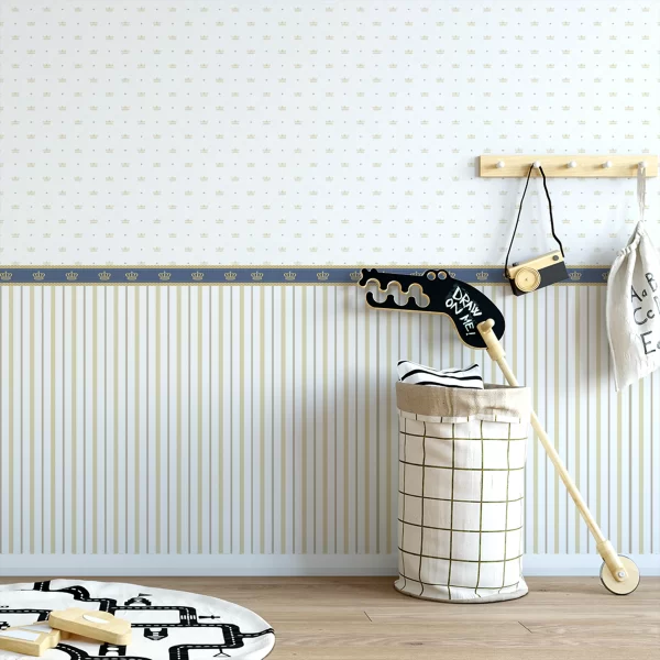 PP00145-WEB2 Papier Peint Motif Couronne