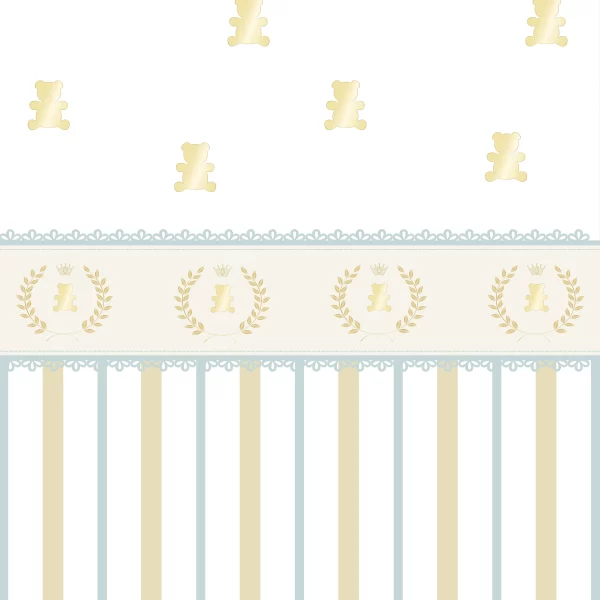 Papier Peint Motif Ours Doré