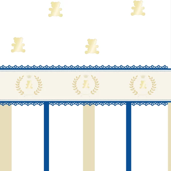 Papier Peint Motif Ours Doré 2