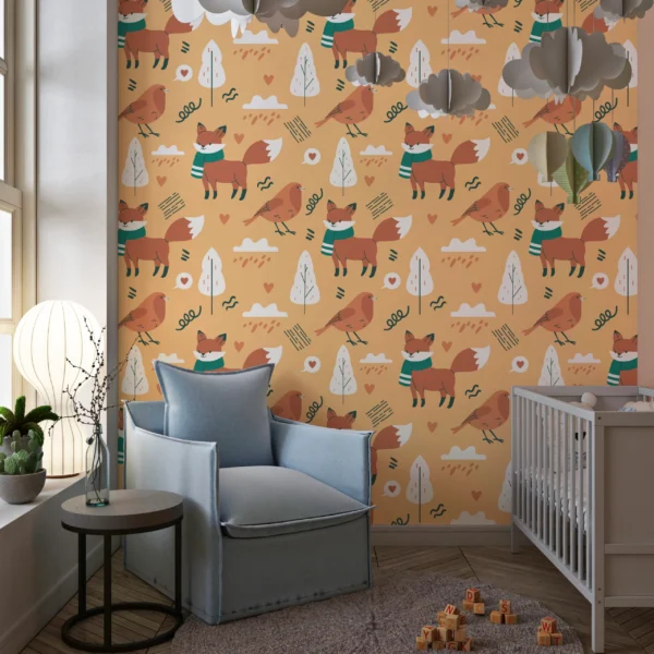 PP00163-WEB Papier Peint Motif Animaux 8