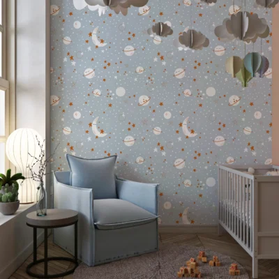 Papier Peint Motif Lune