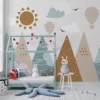PP00170-WEB Papier Peint Enfant Montagnes
