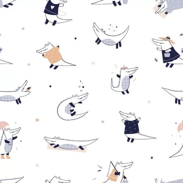 Papier Peint Motif Crocodile